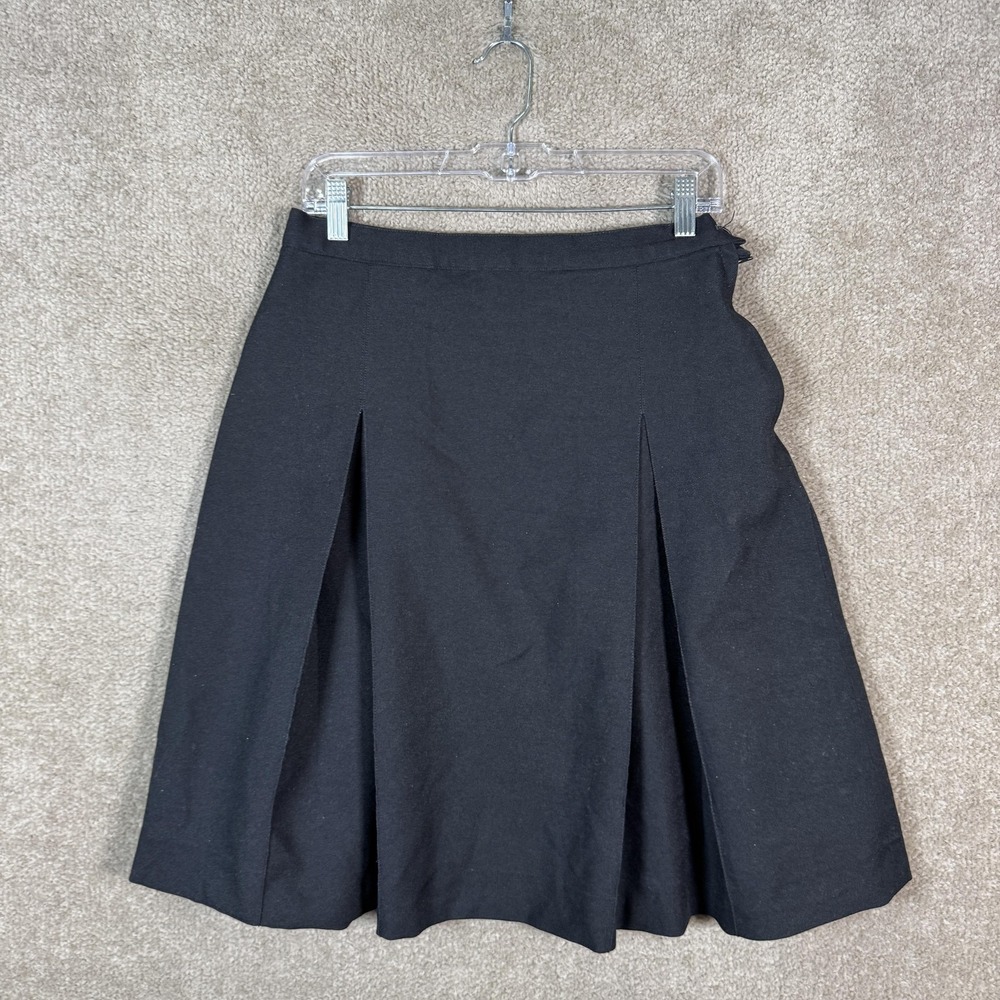 Schoolbelles Skirt Girls 12 Long Black Uniform A Line Pleated School Knee Length